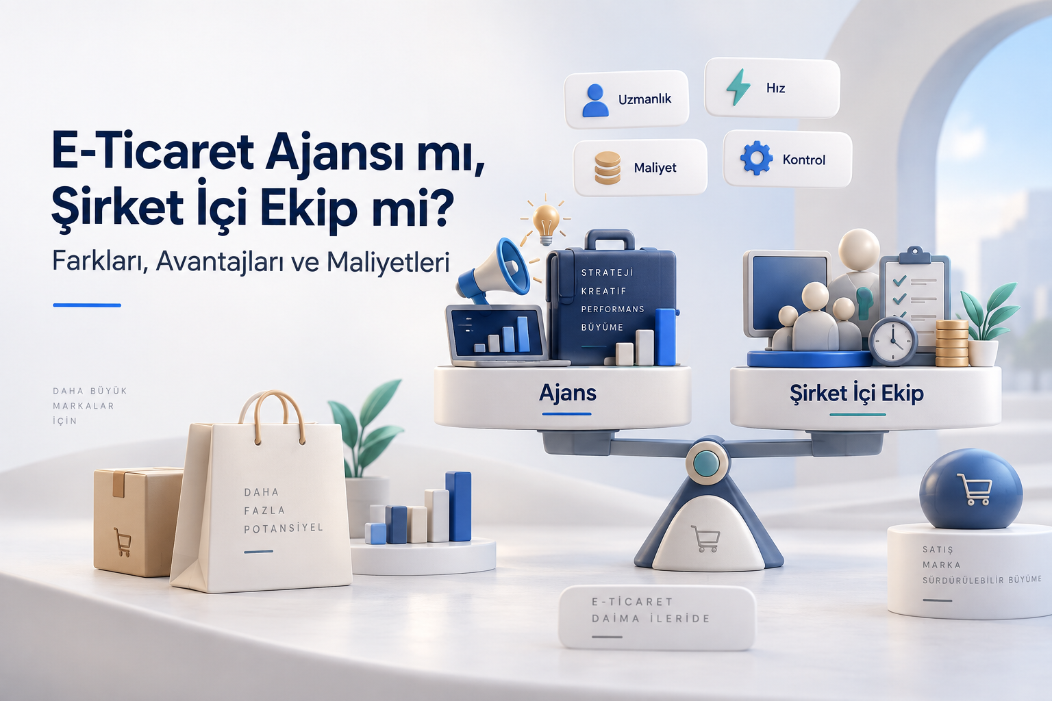 E-Ticaret Ajansı mı, Şirket İçi Ekip mi? Farkları, Avantajları ve Maliyetleri