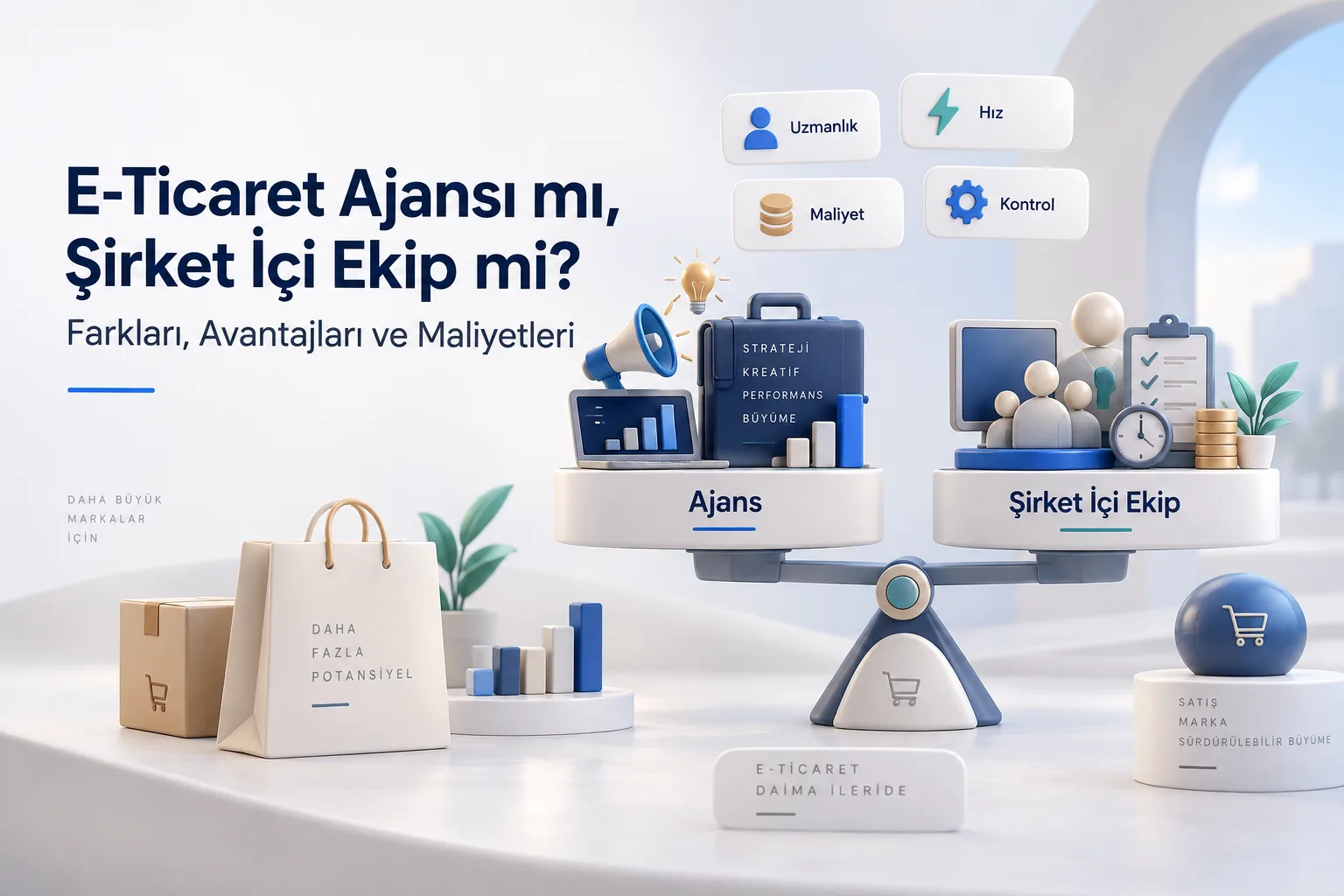 E-Ticaret Ajansı mı, Şirket İçi Ekip mi? Farkları, Avantajları ve Maliyetleri